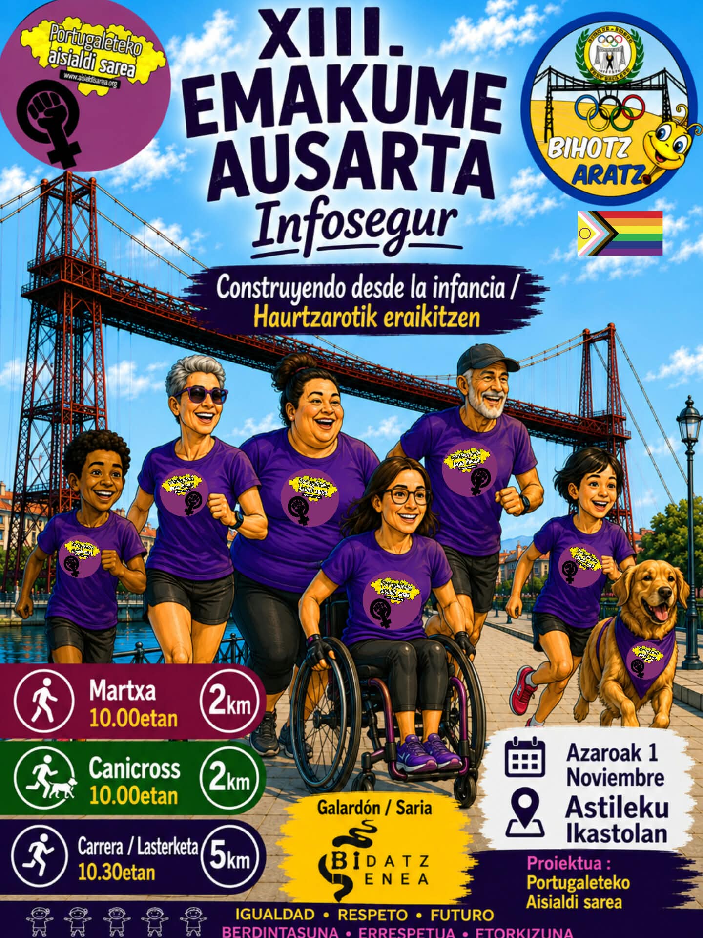 Cartel de la XIII Emakume Ausarta Infosegur